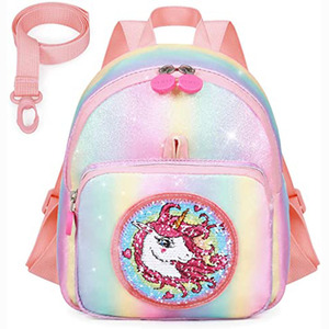 <b>Kids</b> Bag Sequin Safety Toddler Leash with Unicorn Toddler <b>Backpack</b> - Product Image 1