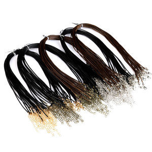 Collar <span class=keywords><strong>de</strong></span> cordón <span class=keywords><strong>de</strong></span> cuero con broche <span class=keywords><strong>de</strong></span> langosta, accesorios <span class=keywords><strong>de</strong></span> joyería Diy, venta al por mayor <span class=keywords><strong>de</strong></span> fábrica - Product Image 2