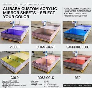 Scratch Resistant Hard Coated <b>Acrylic</b> <b>Mirror</b> Sheet - Anti-Scratch PMMA Panel for High-Traffic Display & Industrial Use - Product Image 2