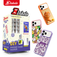 Distributeur automatique de coques de téléphone personnalisables en libre-service, double mode de commande, pour écoles et pâtisseries