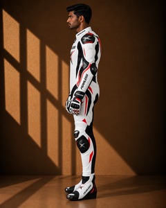 Traje de Carreras de Motocicleta de Primera Calidad con Material de Cuero, Tallas Personalizadas y Fabricación Profesional - Product Image 2