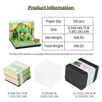 Bloc de Notas 3D con Calendario 2027, Figura de Triceratops Iluminada, Bloc de Notas con Estuche Acrílico, Regalo Único para Fanáticos de Dinosaurios