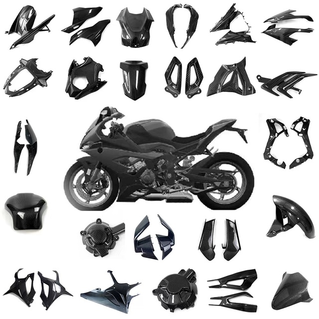 Motorcycle Retrofit Full Carbon Fiber Exterior Frame Front and Rear Fenders and Other Accessories for BMW