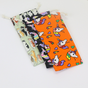 בד כותנה מותאם אישית משקפיים תיק תיק אחסון משקפי שמש שקיות זכוכית עם לוגו - Product Image 4