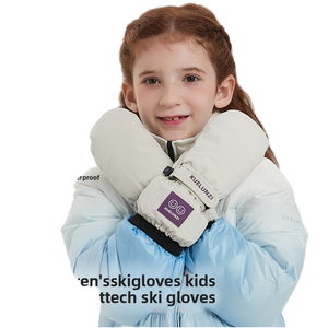 Automne hiver enfants gants de Ski résistant à l'eau cyclisme <span class=keywords><strong>snowboard</strong></span> antidérapant épaissi chaud gants pour garçons filles en Polyester - Product Image 1