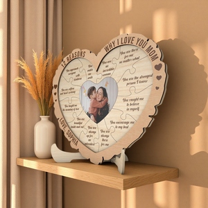 Modello Innovativo Best-Seller 2026, Cornice Fotografica in Legno con 12 Motivi per Ama-Ti, Regalo per la Festa della Mamma - Product Image 3