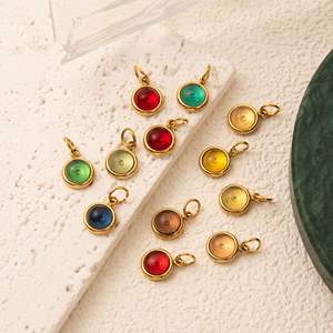 गहने आपूर्तिकर्ता कारबिनर आकर्षण के लिए अपने डिय जन्मस्टोन आकर्षण लॉक नेकलेस महिलाओं के लिए व्यक्तिगत गहने उपहार - Product Image 5