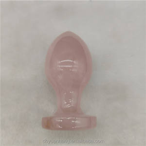 Natuurlijke Rozenkwarts Crystal Yoni Eieren Butt Pluggen Kristal Massage Anale Pluggen Voor <span class=keywords><strong>Sex</strong></span> - Product Image 2