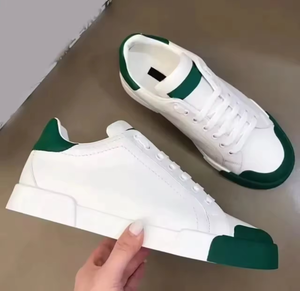 Chaussures de sport respirantes en cuir de haute qualité pour femmes, chaussures basses décontractées pour la marche en plein air, chaussures de skate de luxe pour hommes - Product Image 5