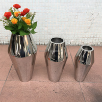 Pot et vase décoratifs de table en acier inoxydable doré, faits à la main, de luxe, modernes et de petite taille, pour la décoration intérieure
