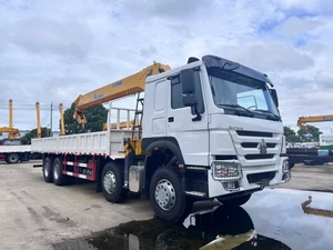 Grúa Montada en Camión Todoterreno H0WO 4x4, Cabina Doble, 180HP, Tracción en las Cuatro Ruedas, para Ingeniería de Campo - Product Image 3