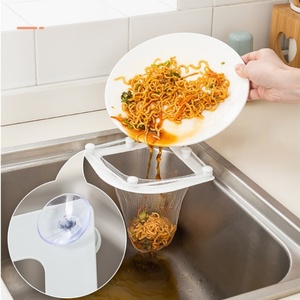 Kitchen Sink Drain <b>Rack</b> with Hanging Basket Triangle Storage Triangular Plastic Vegetable Colander Strainer Easy Cleaning <b>Cloth</b> - Product Image 6