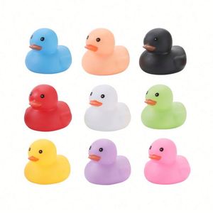 Colorful Rubber <b>Bathing</b> Pinch Squeaking Little Yellow Duck Children Swimming Toys - Product Image 3