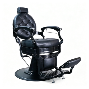 Luxury Barbershop Chair Salon Styling Chair Adjustable Durable Pump Barber Chair Customized Color Factory Directsale - Product Image 1