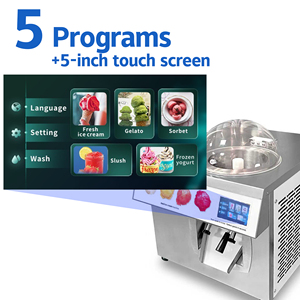 Machine à glace dure et gelato verticale 30L/H avec maintien au frais nocturne, pour comptoir, idéale pour les cafés - Product Image 2