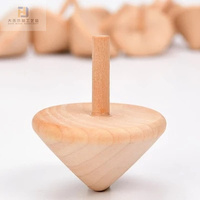 Spinning de madera giratoria para niños, suministros de juguetes artesanales, eje de vapor para decorar, proyecto artesanal personalizado