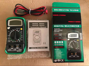MAS830L Siyah Dijital Multimetre, Arka Aydınlatmalı, Veri Sabitleme Özellikli, Profesyonel Kullanım İçin Ağır Hizmet Tipi Koruyucu Kılıf - Product Image 2