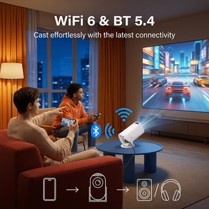 <span class=keywords><strong>Proiettore</strong></span> Android 11 Hy300Pro Flessibile e Rotante, Mini <span class=keywords><strong>Proiettore</strong></span> Smart per Proiezione da Telefono, <span class=keywords><strong>Proiettore</strong></span> Portatile per Home Cinema - Product Image 3