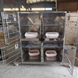 Jaula para Perros de Hierro Pintado <span class=keywords><strong>con</strong></span> Bandeja Extraíble para un Fácil Mantenimiento - Product Image 1