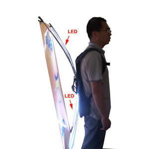 Weihai Wisezone-banderas de mochila, publicidad para caminar, <span class=keywords><strong>Banner</strong></span> Led para personas - Product Image 2