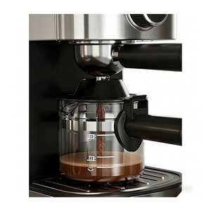 Machine à café expresso en acier inoxydable de 2 à 4 tasses avec mousseur à lait, machine à cappuccino et latte 3,5 bars pour la maison et le bureau - Product Image 5