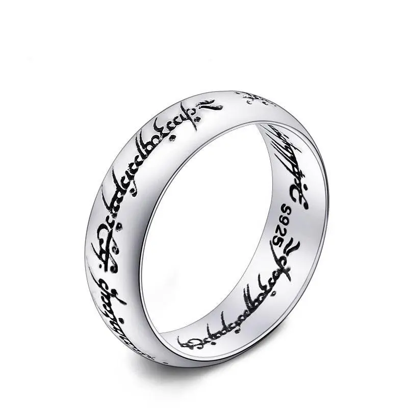 hot sale 925 sterling silver rings for engagement signet rings lord of the rings