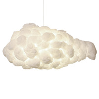 Lampe nuage en fer design moderne Lustre Chambre d'enfant Décor simple pour Salon Restaurant Lustre Suspension