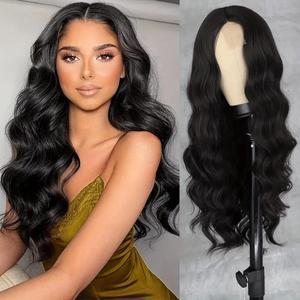 Perruques classiques à boucles françaises - Sans colle, densité 150%, populaires auprès des femmes occidentales pour les coiffures ondulées longues avec mèches dégradées - Product Image 2
