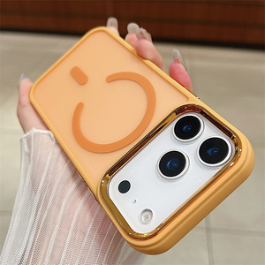 Ống Kính Mạ Điện Khung Từ Điện Thoại Di Động Trường Hợp Đối Với iPhone 17 Pro Max 17 Không Khí 16 15 14 13 12 Mờ Matte Cover Quay Lại - Product Image 3