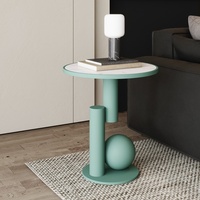 Table de chevet de luxe nordique - Table d'appoint moderne multifonctionnelle pour canapé/balcon/chambre, décoration compacte pour la maison