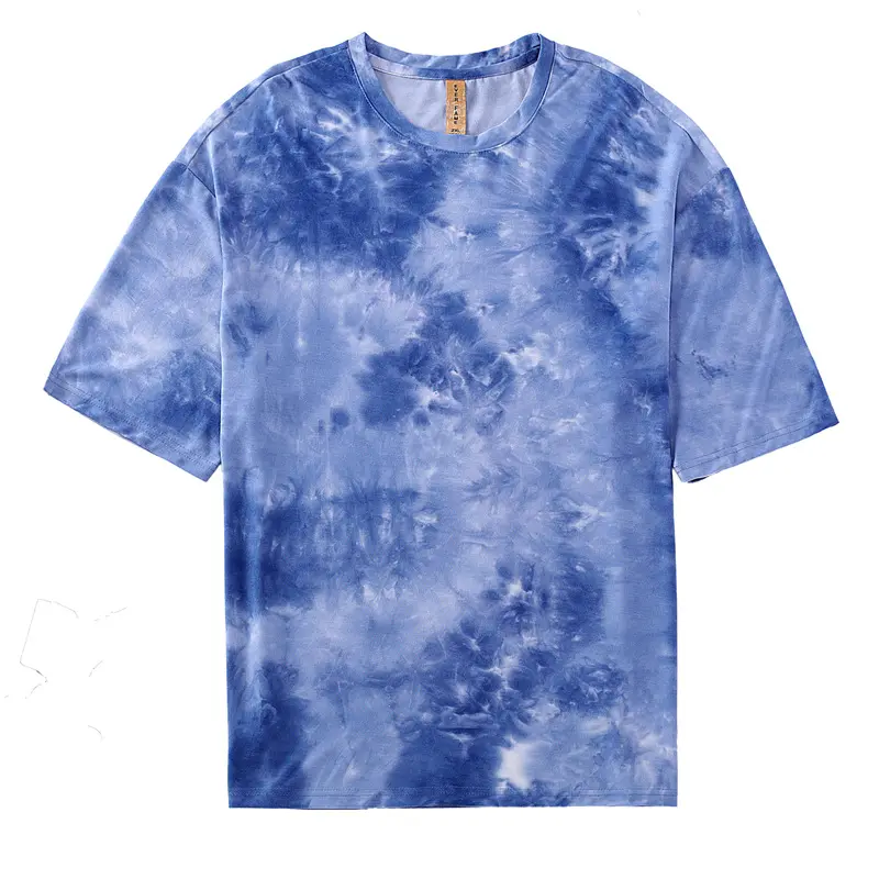 Summer DryFit t-shirts Wholesale T shirt Logo Custom Tie Dyed Change Color T-shirt