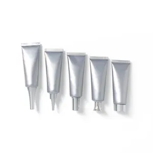 Stock 30g silvery empty aluminum tube 30ml cosmetic packing plastic Container Squeeze tubes Hand cream bottle lotion tubes