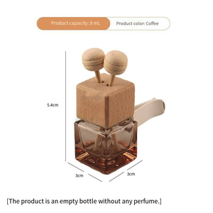 Oferta Especial: Mini Difusor de Perfume Portátil para Coche, de <span class=keywords><strong>Vidrio</strong></span> Cuadrado de 8ml, <span class=keywords><strong>con</strong></span> Clip para Ventilación y Tapa de Rosca - Product Image 6