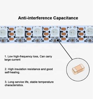 Bande lumineuse LED intelligente à pixels WS2812B ODM/OEM DC5V 144 LED/m, bande lumineuse LED RGB adressable WS2812 avec PCB de 7,5 mm, 10 mm, 12 mm