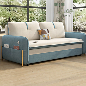 Sang Trọng Hiện Đại Đồ Nội Thất Gấp Sofa Giường Kim Loại + Gỗ Rắn Khung Nhà Căn Hộ Dual-Sử Dụng Locker Sofa Giường - Product Image 4