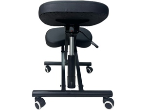 Chaise ergonomique à genoux réglable en hauteur, en cuir PU, avec cadre métallique, pivotant à 360 degrés, <span class=keywords><strong>tabouret</strong></span> roulant pour bureau, spa, salon - Product Image 3