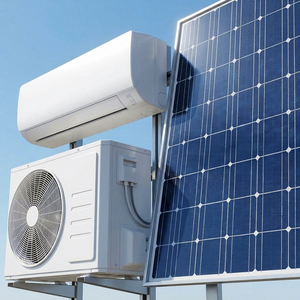 Climatiseur solaire hors réseau 9000 BTU 48V à économie d'énergie avec système de batterie de secours - Product Image 1