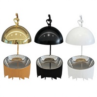 Réchaud de buffet doré de luxe pour hôtels et banquets de mariage, fourneau à alcool 8L avec couvercle en acier inoxydable isotherme, pour approvisionnement transfrontalier