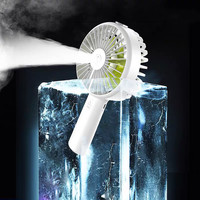 Fabricant de refroidissement mobile été main extérieur mini LED brouillard d'eau de pulvérisation refroidissement par air ventilateur rotatif avec support pour téléphone