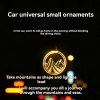 Pendentif lumineux LED populaire pour voiture, motif Montagne enneigée de Jinshan, pour rétroviseur de voiture