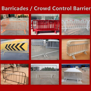 Barriera di Controllo Folla in Metallo Resistente, Recinzione di Sicurezza Stradale per Pedoni, Recinzione in Acciaio per Sicurezza Esterna - Product Image 2
