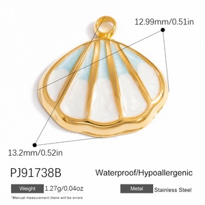 สร้อยคอจี้สแตนเลสชุบทอง 18K สำหรับผู้หญิง ดีไซน์หรูหราทันสมัย ทำเองได้ พร้อมจี้และเครื่องประดับเสริม - Product Image 6