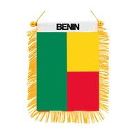 Drapeau du Tchad Mini bannières décoratives Double face haute qualité imprimé suspendu drapeau National parure de voiture décor à la maison