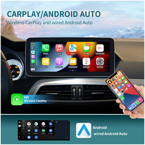 Unité principale Android 13 KLYDE 10,25/12,3 pouces avec CarPlay pour <span class=keywords><strong>Mercedes</strong></span> Classe C <span class=keywords><strong>W204</strong></span> (2007-2014) - Stéréo automobile sans fil, écran tactile HD, GPS, Bluetooth - Product Image 4