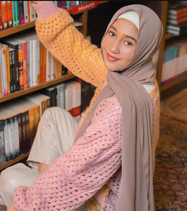 2022 Sping新ファッションインスタントマグネットシフォンスカーフイスラム教徒の女性ファッションアクセサリーその他スカーフショール - Product Image 4