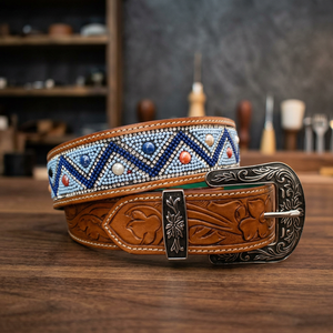 BS INTERNATIONAL NA234 Vintage Top Grade Quality Lightweight Waterproof <b>Belts</b> Solid Square Pattern Custom Steel Genuine Cow Hide - Product Image 1