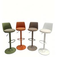 Chaise de bar pivotante moderne à hauteur réglable avec siège rembourré, disponible en plusieurs couleurs, idéale pour la cuisine et le bar à domicile – Meilleure vente