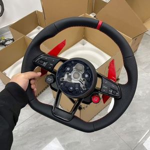Volant en cuir pleine fleur pour véhicules de tourisme en stock : A3, S3, RS3, A4L, A5, S5, RS5, A6L, A7, S7, RS7, Q2L, Q3, Q5, Q5L, Q7, <span class=keywords><strong>TT</strong></span>, TTS, Coupé, <span class=keywords><strong>Roadster</strong></span>, <span class=keywords><strong>RS</strong></span> - Product Image 2