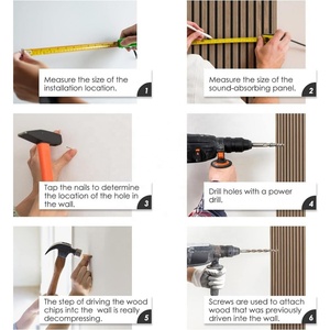 Panneau mural design moderne en marbre, panneau acoustique pour hôtels, <span class=keywords><strong>Woodupp</strong></span> Akupanel, modèle 3D, panneau de plafond en bois - Product Image 6