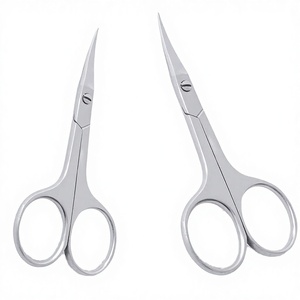 Ciseaux à ongles en acier inoxydable, lame courbée, ciseaux à cuticules à trou carré, outil antirouille - Product Image 2